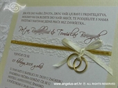 Pozivnica za vjenčanje Dva prstena kolekcije Fairy Tale