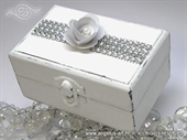 Pad for wedding rings - White Shine box