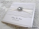 Pozivnica za vjenčanje - Stylish White Lace 2