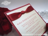 Wedding invitation - Lovely in Red
