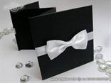 crna zahvalnica za vjencanje tvrdih korica s bijelom masnom