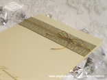 detalj zlatne zahvalnice krem perlasti karton i 3D tisak