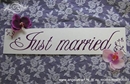 just married licence plate