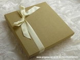 knjiga jastučić za vjenčanje krem natural u drvenoj kutiji