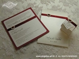 komplet za vjencanje crvena pozivnica i zahvalnica