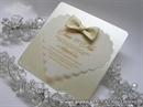 Pozivnica za vjenčanje - Cream Bow Heart