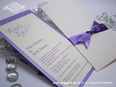 Pozivnica za vjenčanje Purple Dots Charm