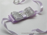 narukvica kitica za vjenčanje sa srebrnom mrežom i leptirom