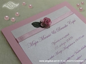 Pozivnica za vjenčanje Pink Rose Fairy Tale