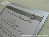 Pozivnica za vjenčanje Silver Pearl Fairy Tale
