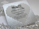 Pozivnica za vjenčanje - Ornamented Silver Heart