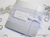 Silver Classic Lace Invitation Pozivnica