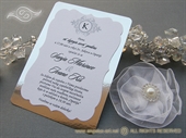 Vintage Silver Line Pozivnica za vjenčanje