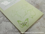 zelena pozivnica detalj leptir