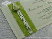 Pozivnica za vjenčanje Green Rose Harmony
