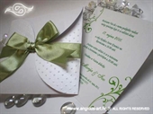 Wedding invitation - Green Dots Mini Beauty